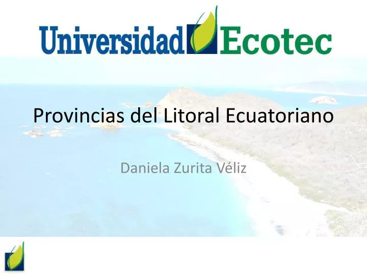 provincias del litoral ecuatoriano