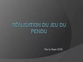 par la team stid