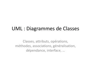 uml diagrammes de classes