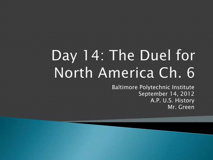 day 14 the duel for north america ch 6