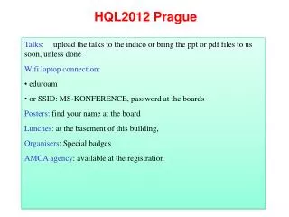 HQL2012 Prague