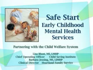 Safe Start Early Childhood Mental Health Services