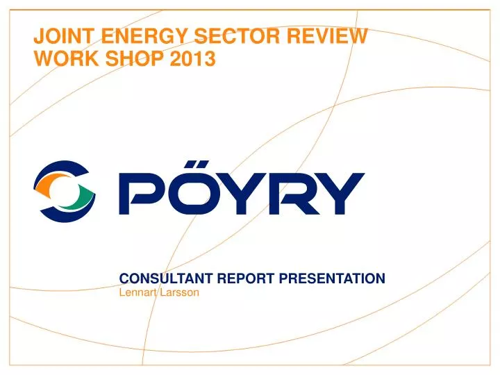 joint energy sector review work shop 2013