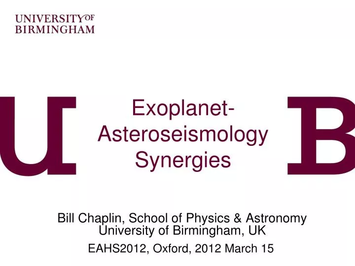 exoplanet asteroseismology synergies