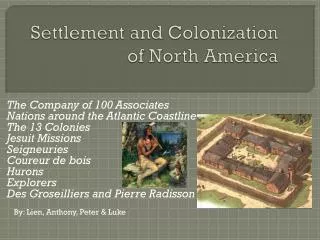 Settlement and Colonization of North America