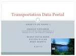 Transportation Data Portal - slide 1