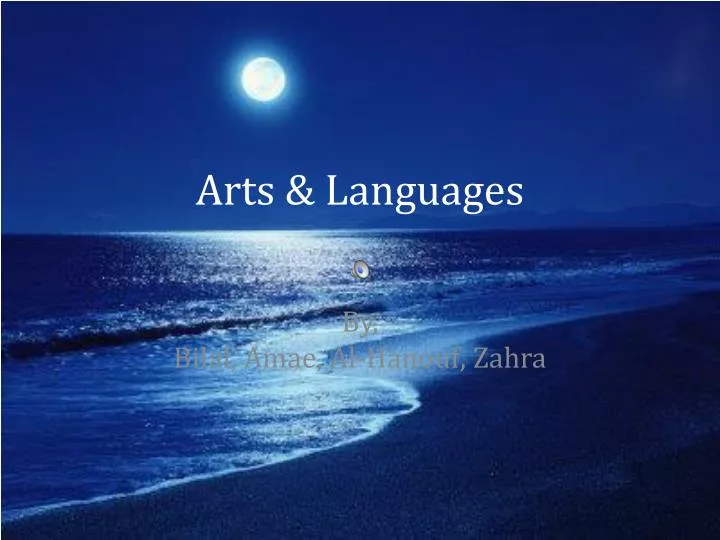 arts languages