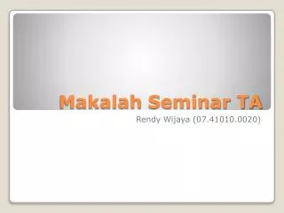 makalah seminar ta