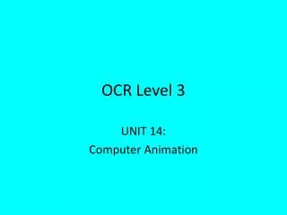 OCR Level 3