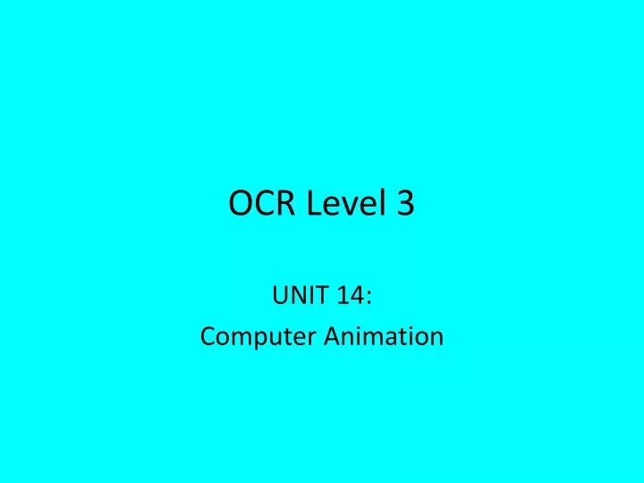 ocr level 3