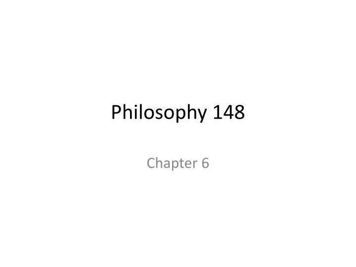 philosophy 148