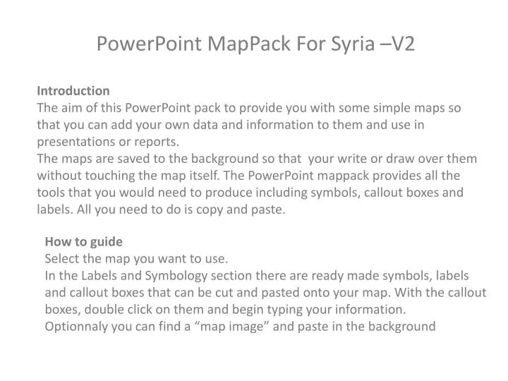powerpoint mappack for syria v2