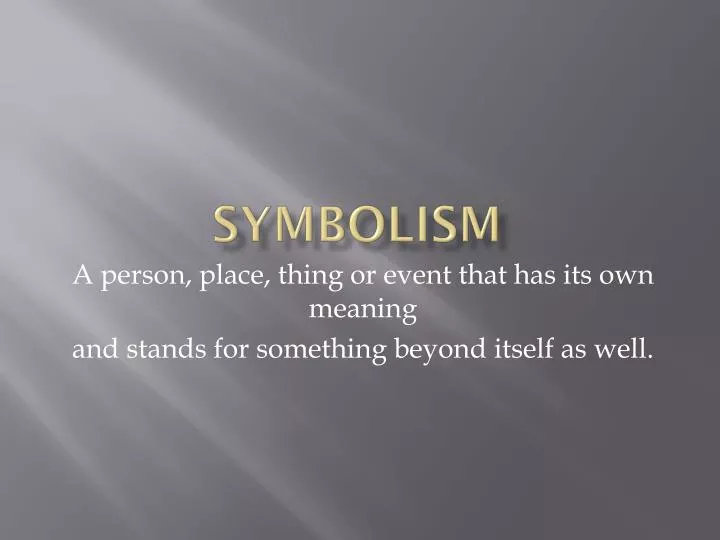 symbolism