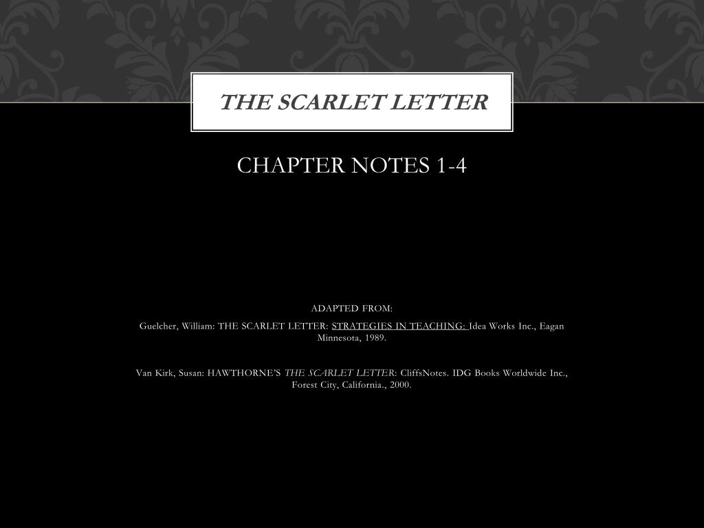 PPT - The Scarlet Letter PowerPoint Presentation, free download - ID ...
