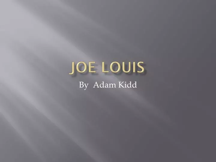 joe louis