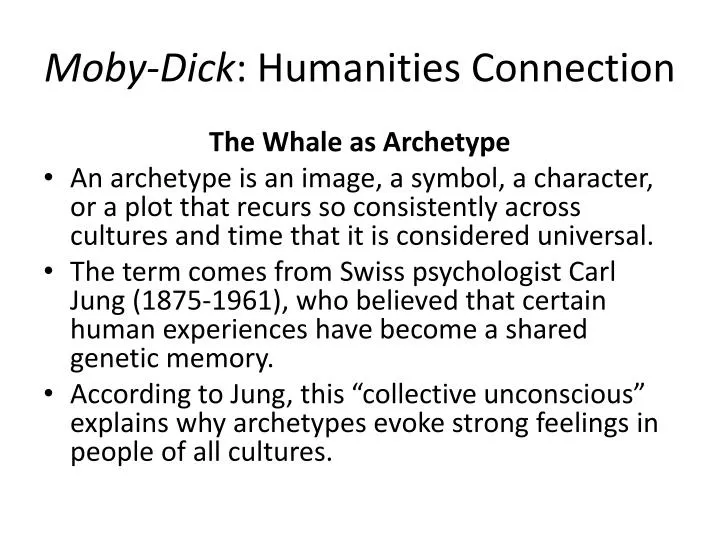 moby dick humanities connection