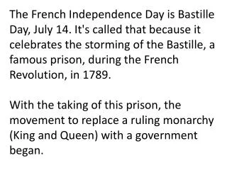 And what prison did these people get thrown into? The Bastille.