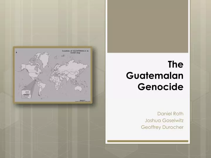 the guatemalan genocide