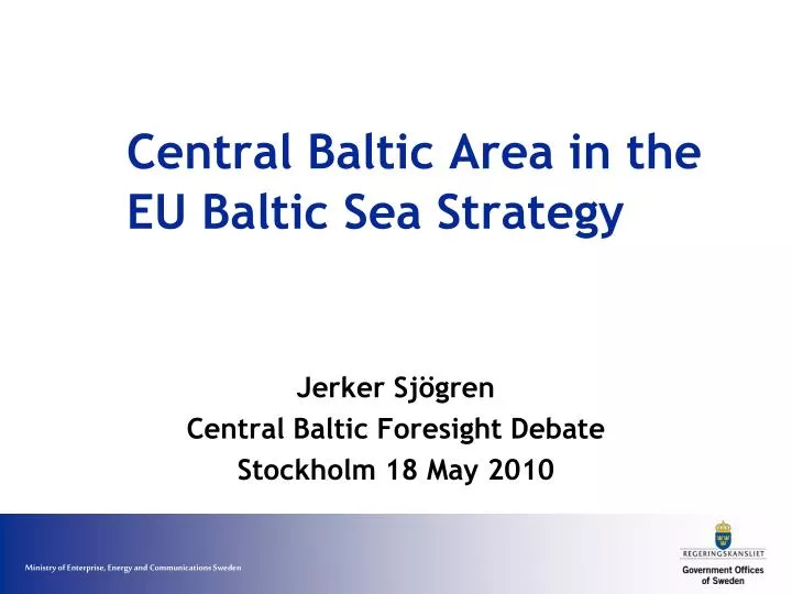 central baltic area in the eu baltic sea strategy