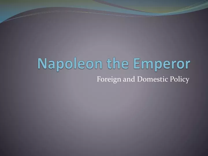 napoleon the emperor