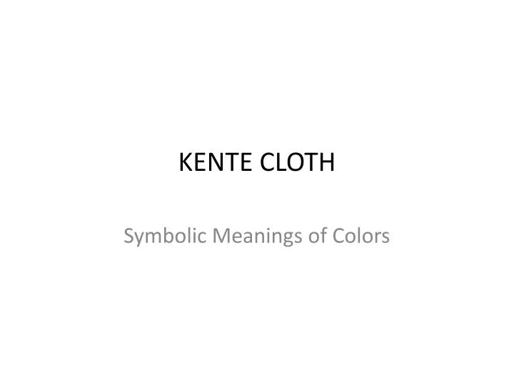 kente cloth