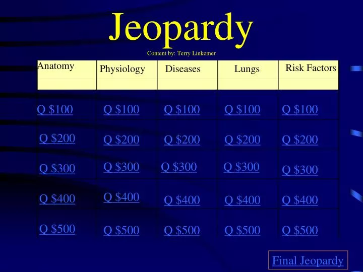 jeopardy content by terry linkemer