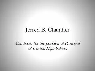 Jerred B. Chandler