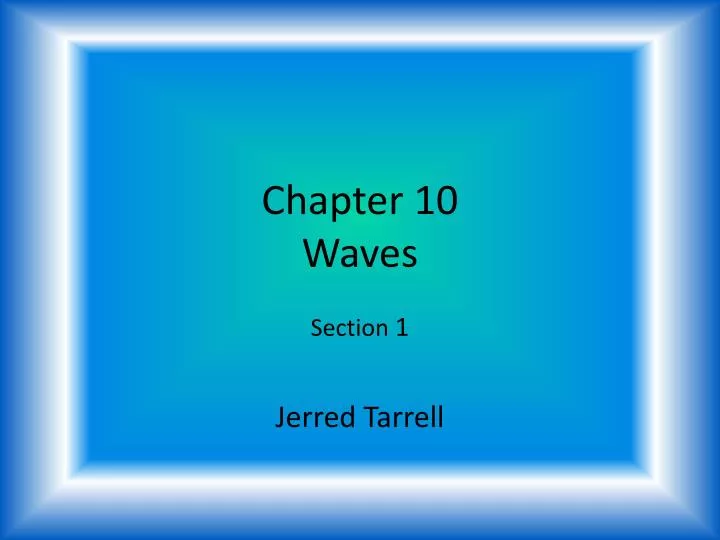 chapter 10 waves