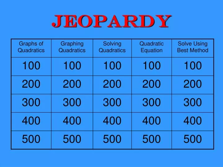 jeopardy