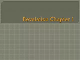 Revelation Chapter 1