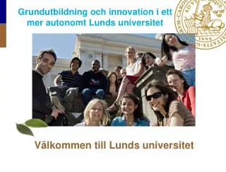 Välkommen till Lunds universitet
