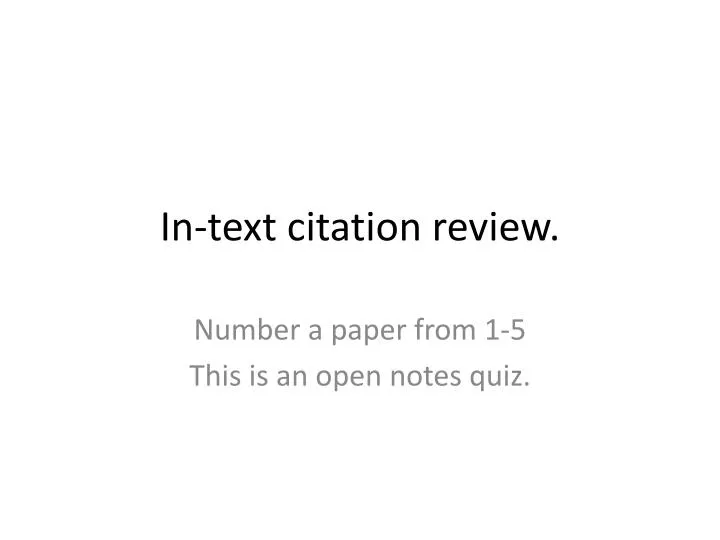 in text citation review