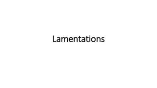 Lamentations