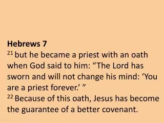 Hebrews 7