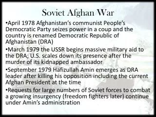 soviet afghan war