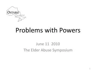 Problems with Powers