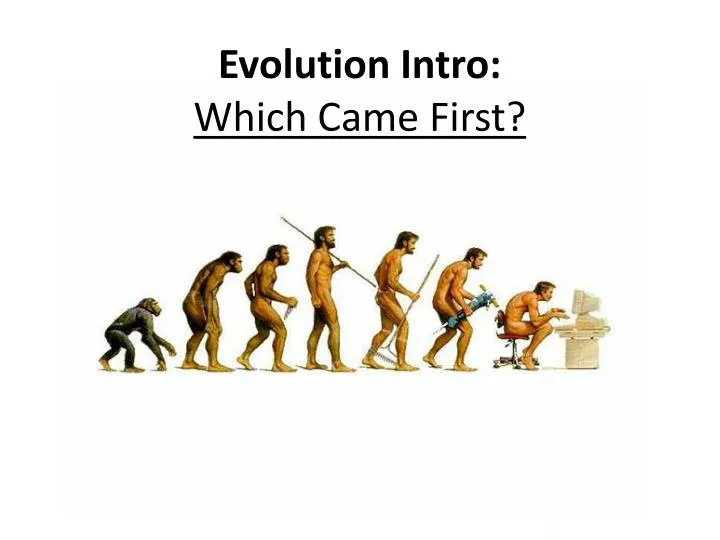 evolution intro which came first