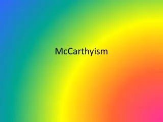 mccarthyism