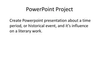 powerpoint project