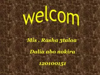 welcom