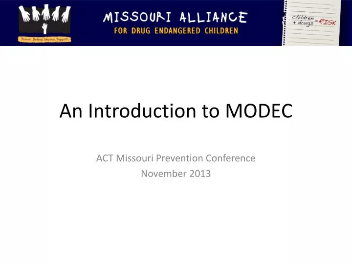 an introduction to modec
