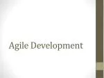 Agile Development - slide 1