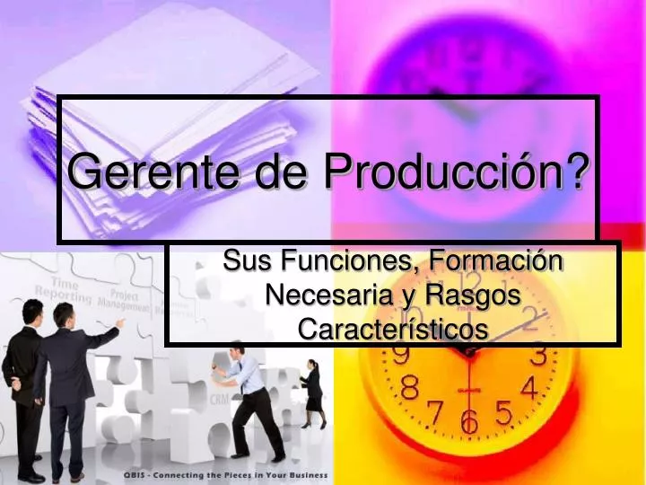 gerente de producci n