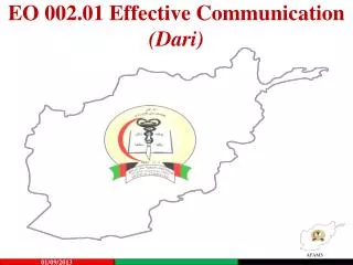 EO 002.01 Effective Communication (Dari)