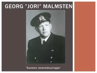georg jori malmsten