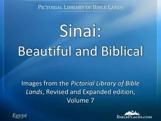 Sinai: Beautiful and Biblical