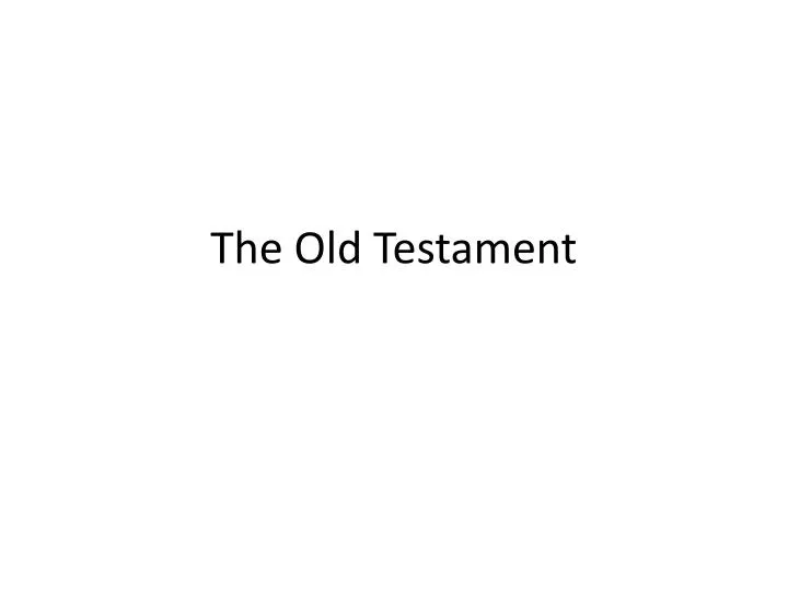 the old testament