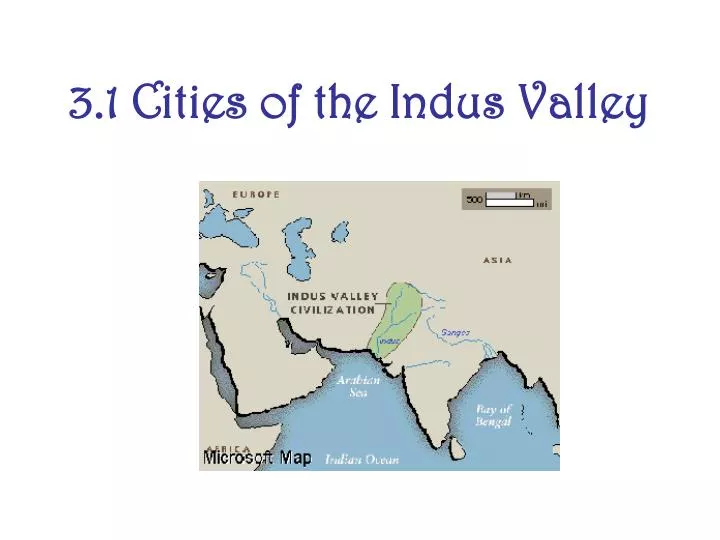 3 1 cities of the indus valley
