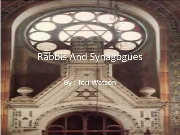 rabbis and synagogues