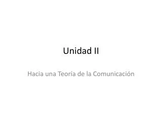 unidad ii